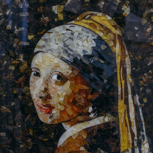 Картина-мозаика "Девушка с жемчужной серьгой"